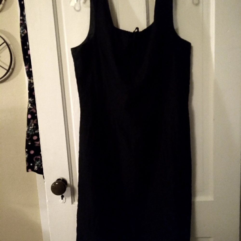 Victoria Holly Black Eyelet Lace Dress
